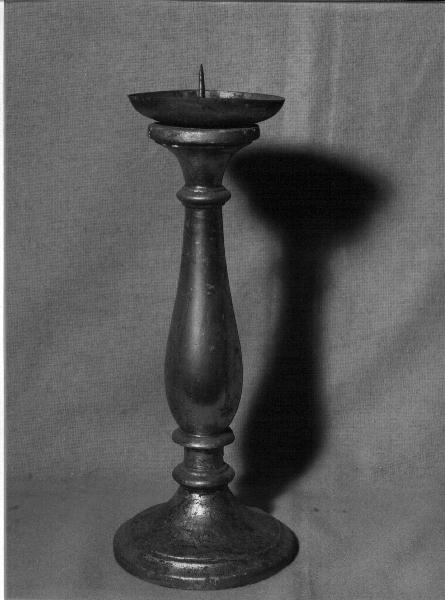 candeliere, serie - bottega ligure (secondo quarto sec. XIX)