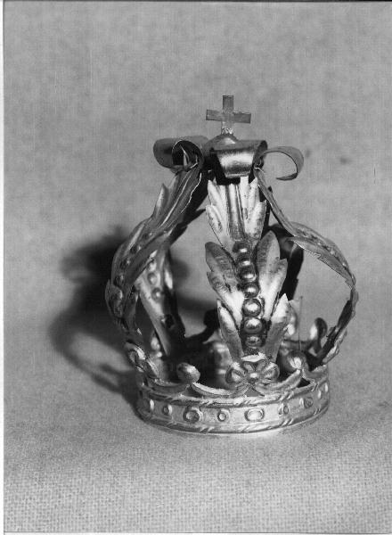 corona da statua, opera isolata - bottega ligure (primo quarto sec. XIX)