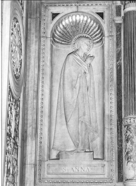 Sant'Anna (rilievo, elemento d'insieme) - bottega ligure (seconda metà sec. XIX)