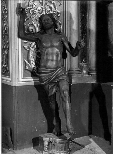 CRISTO BENEDICENTE (statua, opera isolata) - bottega ligure (secc. XIX/ XX)