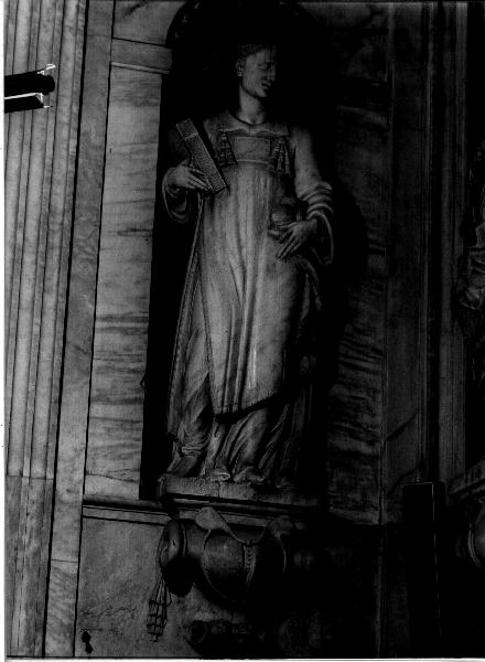 Santo Stefano (statua, elemento d'insieme) di Carlone Taddeo (secc. XVI/ XVII)