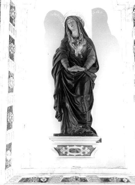 Madonna Addolorata (statua, elemento d'insieme) di Maragliano Anton Maria (scuola) (sec. XVIII)