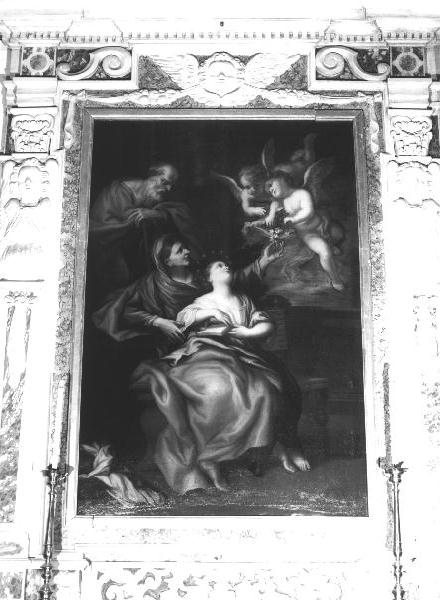 educazione di Maria Vergine (dipinto, elemento d'insieme) di Piola Antonio Maria (fine/inizio secc. XVII/ XVIII)