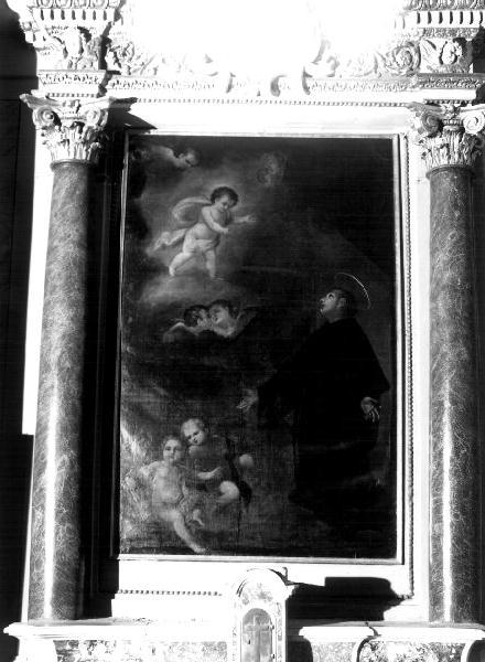 Sant'Antonio da Padova (dipinto, elemento d'insieme) di Gardella Luigi (sec. XIX)