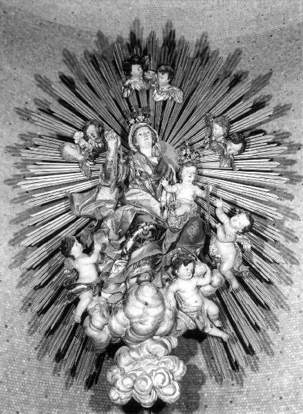 Madonna del Carmelo (gruppo scultoreo, opera isolata) di Galleano Pietro (prima metà sec. XVIII)
