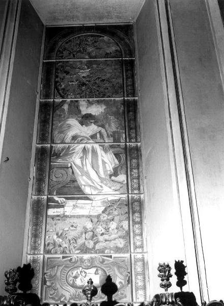 conversione di Sant'Agostino (vetrata, elemento d'insieme) di Monti Francesco (sec. XIX)