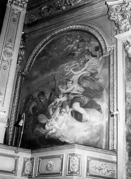 cori angelici (dipinto, elemento d'insieme) di Alessio Filippo, De Lorenzi Achille (sec. XIX, sec. XX)