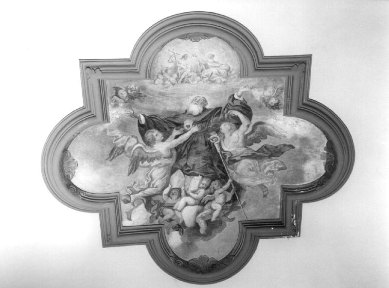 gloria di Sant'Agostino (dipinto, opera isolata) di Merano Giovanni Battista (seconda metà sec. XVII)