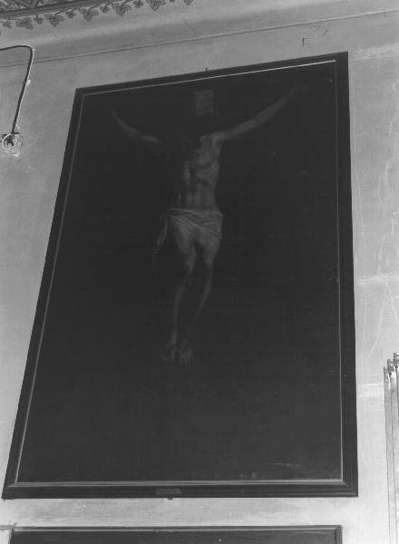 Cristo crocifisso (dipinto, opera isolata) di Borzone Luciano (scuola) (sec. XIX)