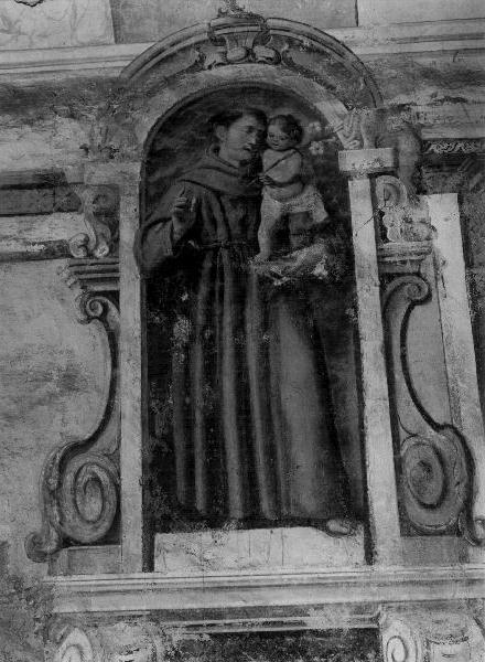 Sant'Antonio da Padova (dipinto, elemento d'insieme) - ambito genovese (seconda metà sec. XVII)