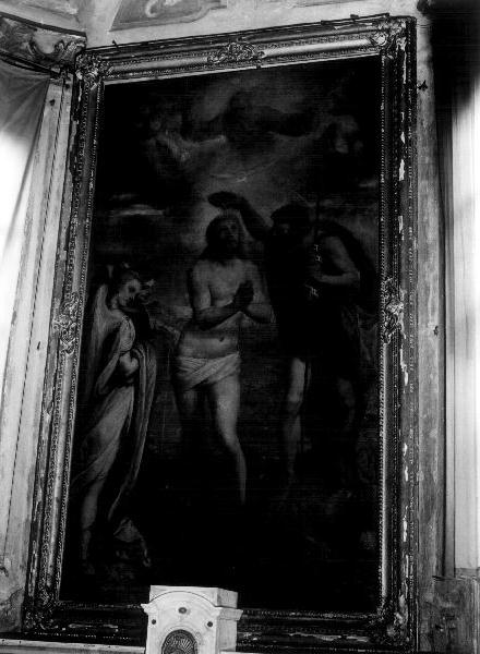 BATTESIMO DI CRISTO (dipinto, elemento d'insieme) di Cambiaso Luca detto Luchetto (metà sec. XVI)