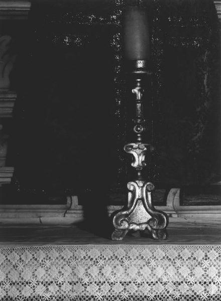 candelabro, serie - bottega ligure (prima metà sec. XIX)