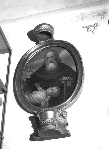 Sant'Alberto (?) (dipinto, elemento d'insieme) di Ghigliotti Giovanni Battista (sec. XX)