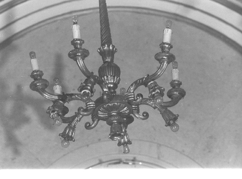 lampadario, opera isolata - bottega ligure (fine sec. XIX)