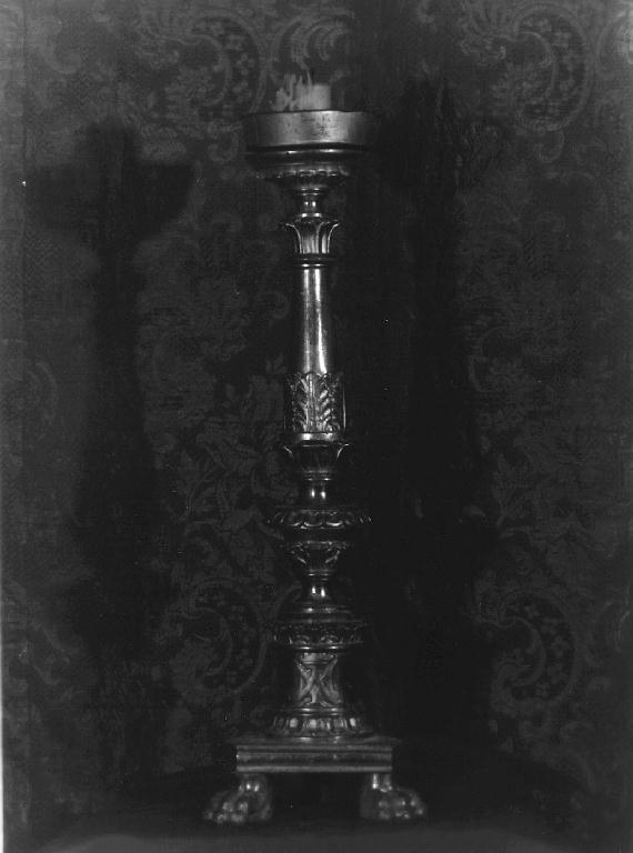 candelabro, coppia - bottega ligure (fine sec. XIX)