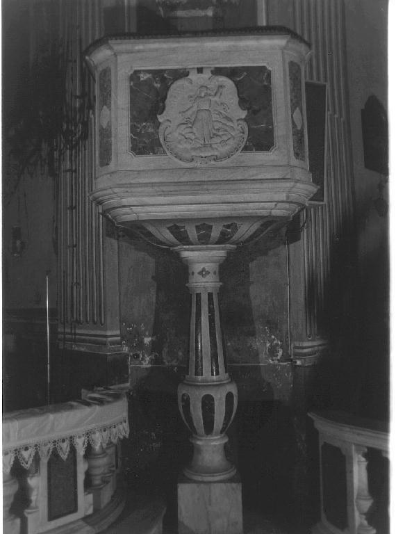assunzione della Madonna (pulpito, opera isolata) - PRODUZIONE LIGURE (seconda metà sec. XIX)