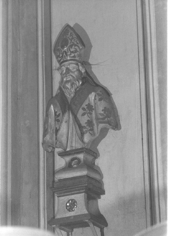 Santo vescovo (busto, opera isolata) - bottega ligure (fine sec. XIX)