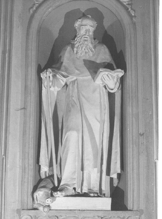 Sant'Antonio Abate (statua, opera isolata) - PRODUZIONE LIGURE (fine sec. XIX)