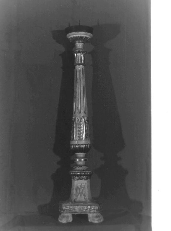 candelabro, opera isolata - bottega ligure (prima metà sec. XX)
