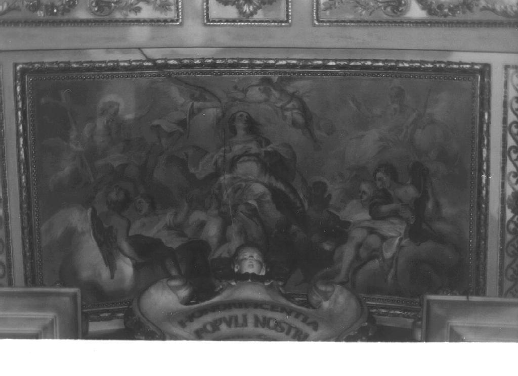 incoronazione di Maria Vergine (dipinto, opera isolata) di Brusco Paolo Gerolamo detto Bruschetto (sec. XVIII)