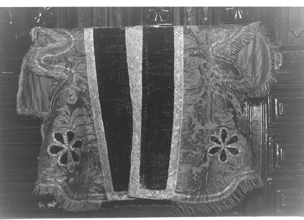 drappellone del baldacchino processionale, opera isolata - manifattura italiana (secc. XVIII/ XIX)
