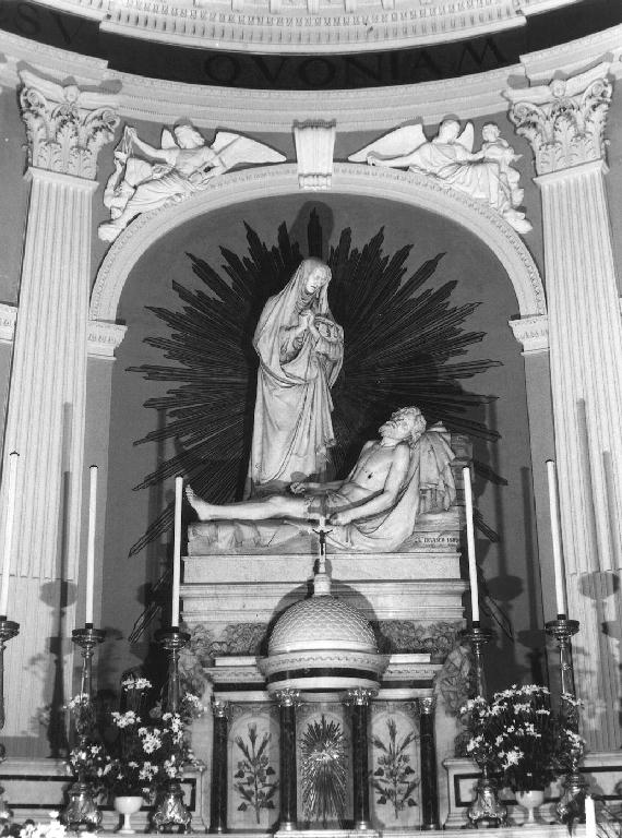 pietà (gruppo scultoreo, opera isolata) - bottega ligure (sec. XIX)