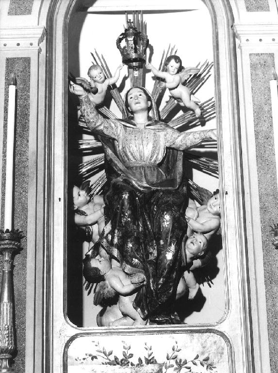 Madonna Assunta con angeli (statua, opera isolata) di Canepa Antonio (sec. XIX)