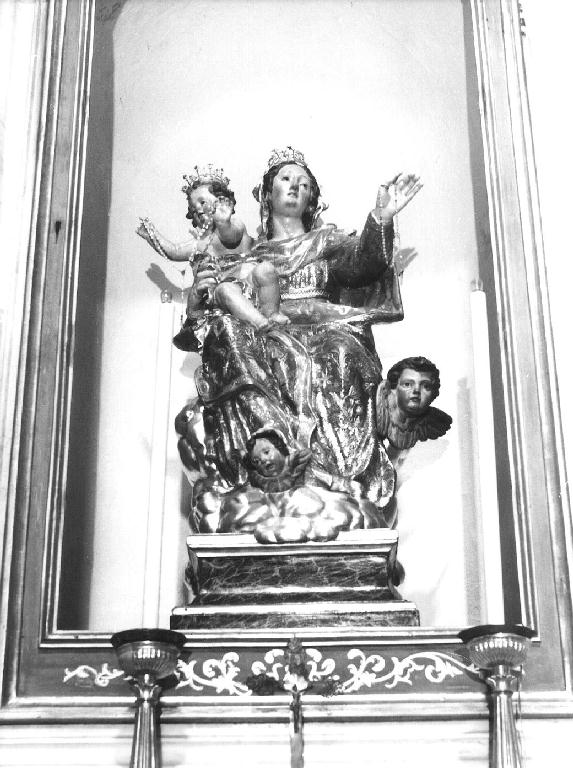 Madonna del Rosario (statua, opera isolata) - bottega ligure (seconda metà sec. XVIII)