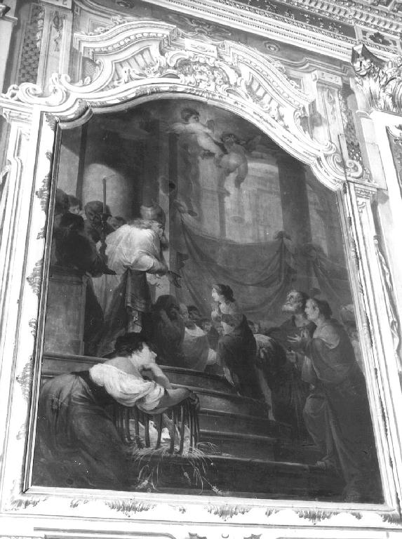 presentazione di Maria Vergine al tempio (dipinto, elemento d'insieme) - ambito ligure (seconda metà sec. XVII)