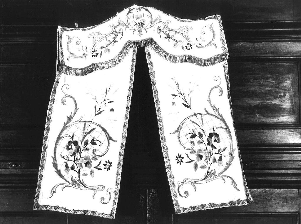 motivi decorativi floreali (conopeo, opera isolata) - manifattura ligure (fine sec. XIX)
