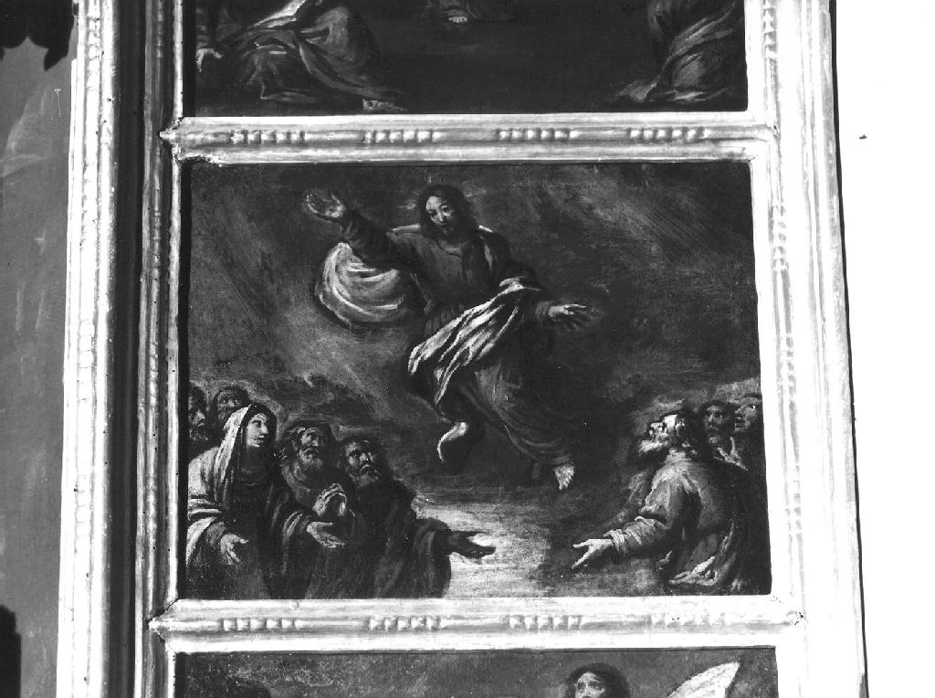 ascensione di Cristo (dipinto, opera isolata) di Carlone Giovanni Battista (scuola) (seconda metà sec. XVII)