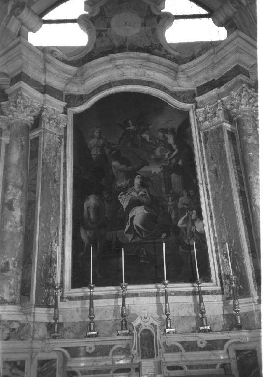 martirio di Santa Margherita d'Antiochia (dipinto, opera isolata) di Ghigliotti Giovanni Battista (seconda metà sec. XIX)