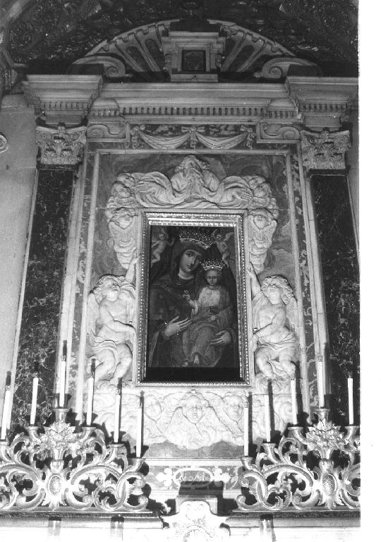 Dio Padre e cherubini/ angioletti (ancona, elemento d'insieme) di Orsolino Tommaso (bottega) (metà sec. XVII)