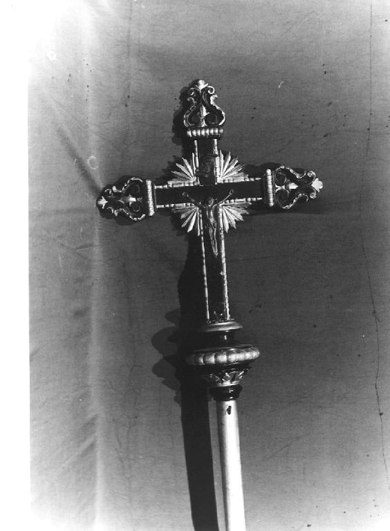 croce processionale, opera isolata - bottega ligure (prima metà sec. XX)