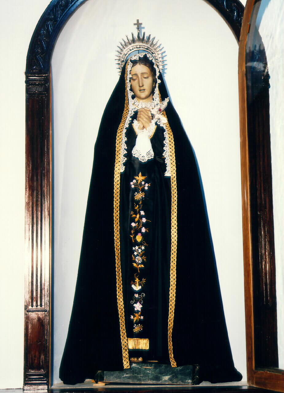 Madonna Addolorata (statua vestita) - ambito siciliano (primo quarto sec. XX)