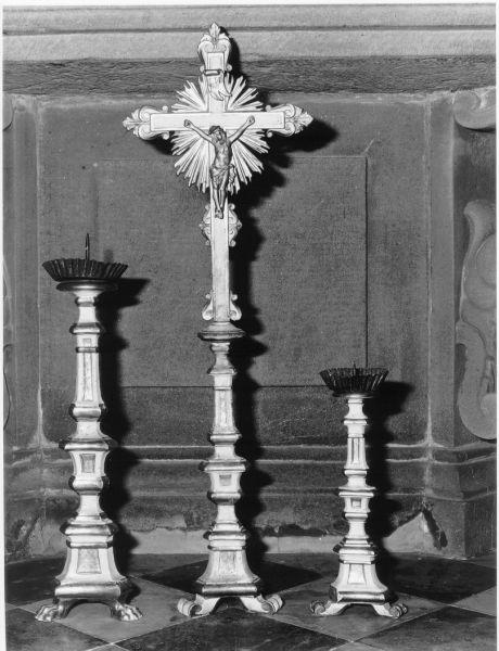 candelabro, serie - bottega toscana (seconda metà sec. XVIII)