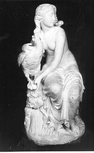 LEDA E IL CIGNO (statua) di Fucigna Ceccardo (sec. XIX)