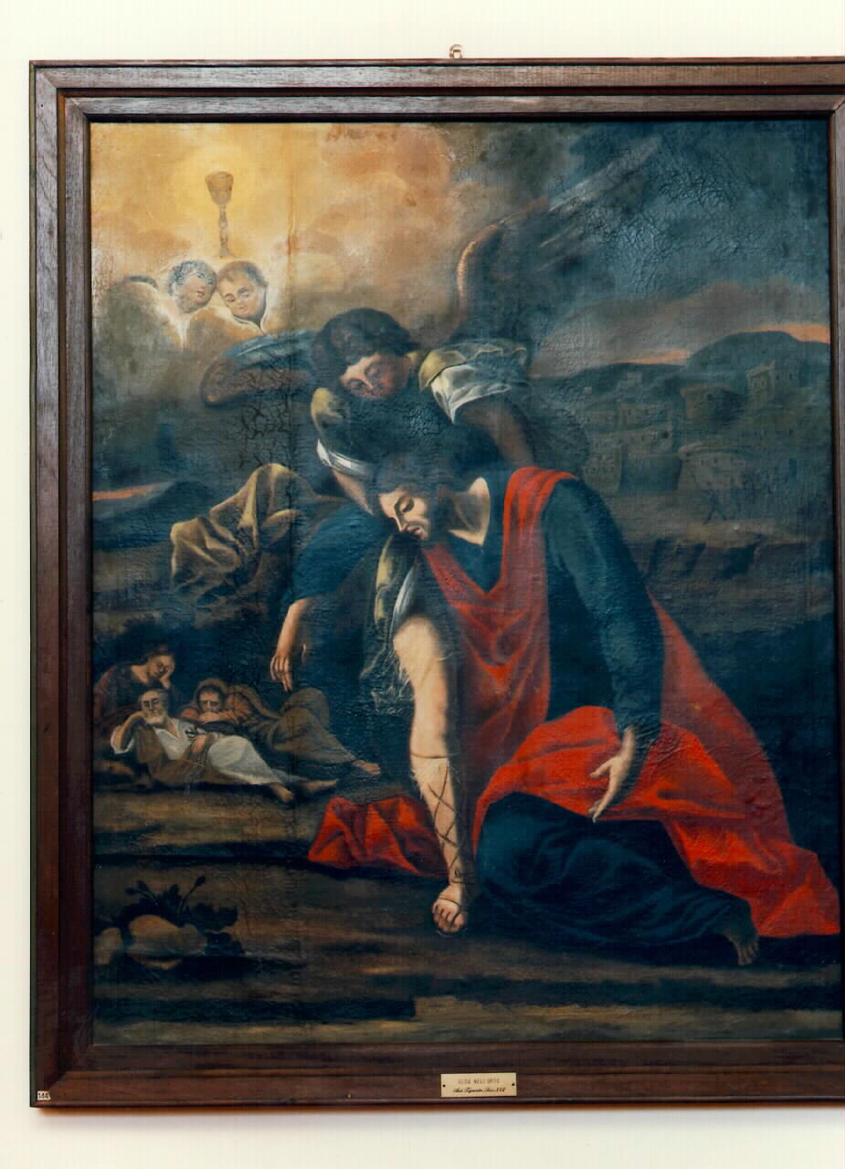 Cristo nell'orto di Gethsemani (dipinto) - ambito siciliano (Seconda metà sec. XVII)