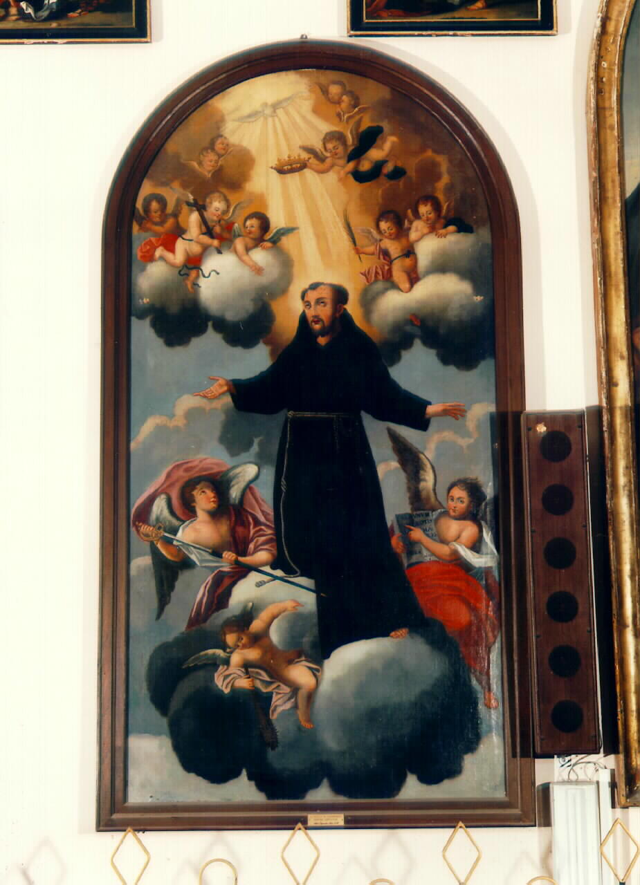 San Fedele da Sigmaringa martire in gloria (dipinto) - ambito siciliano (Seconda metà sec. XIX)