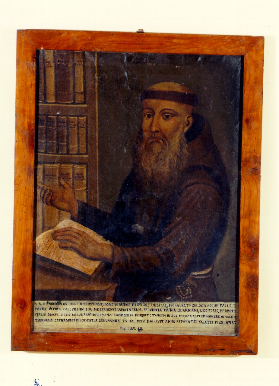 ritratto del padre cappuccino Francesco Meli (dipinto) - ambito cappuccino (sec. XVIII)