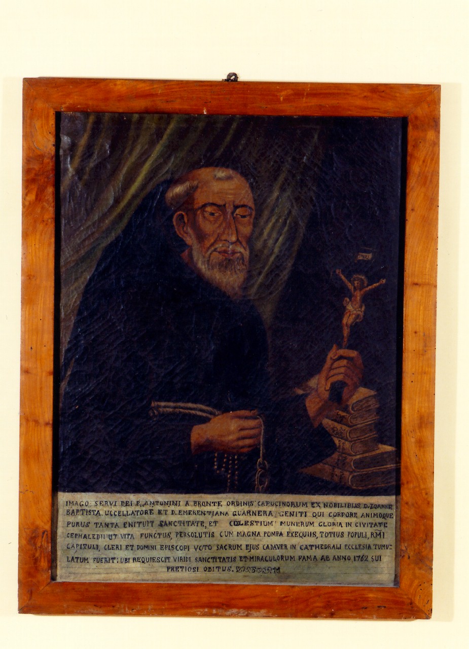 ritratto del padre cappuccino Antonino Uccellatore (dipinto) - ambito cappuccino (sec. XVIII)