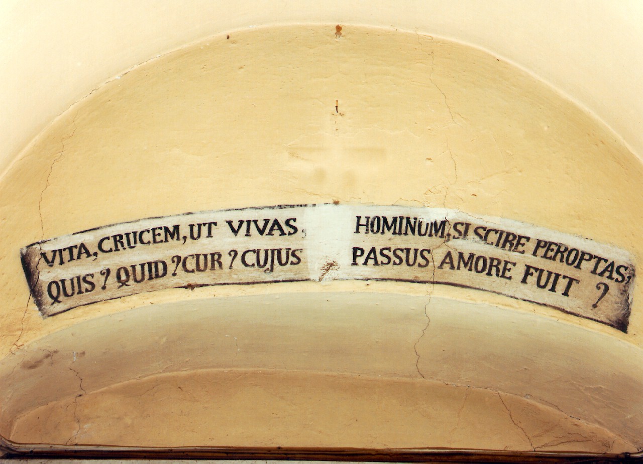 iscrizione dipinta - ambito cappuccino (Seconda metà sec. XIX)