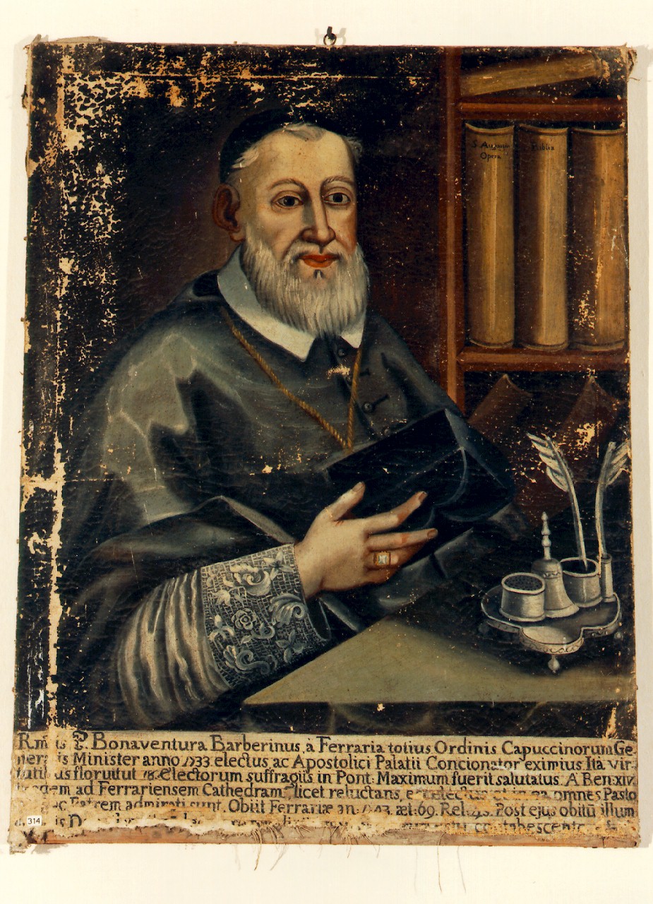 ritratto di padre Bonaventura Barberini (dipinto) - ambito siciliano (Prima metà sec. XIX)