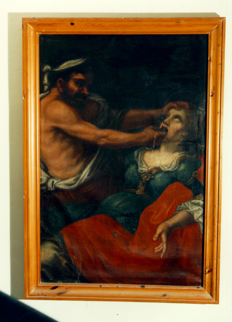 martirio di Sant'Apollonia (dipinto) - ambito siciliano (sec. XVIII)