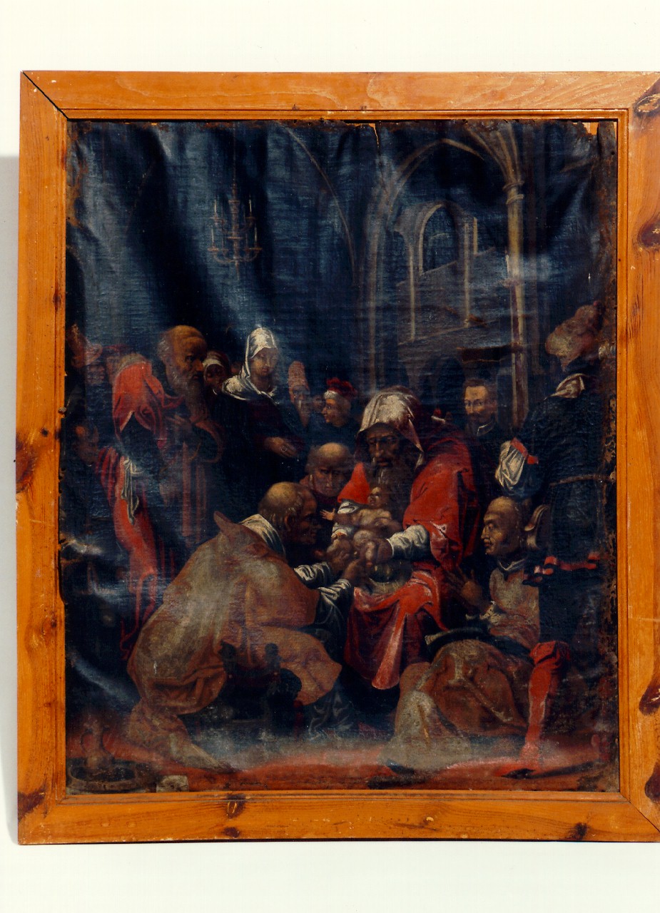 circoncisione di Gesu' (dipinto) - ambito siciliano (?) (sec. XIX)