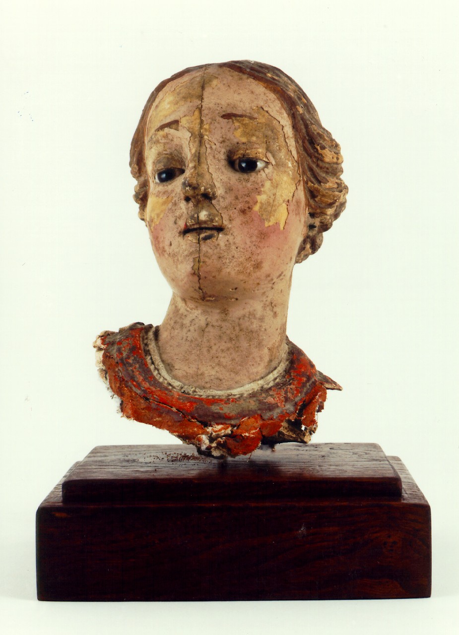 testa di donna (scultura) - ambito siciliano (Seconda metà sec. XVIII)