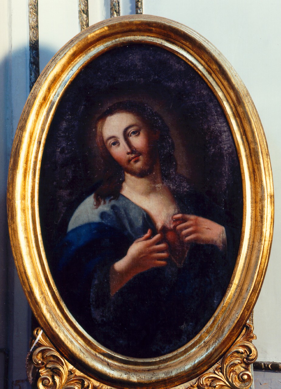sacro cuore di Gesu' (dipinto) - ambito siciliano (Seconda metà sec. XIX)