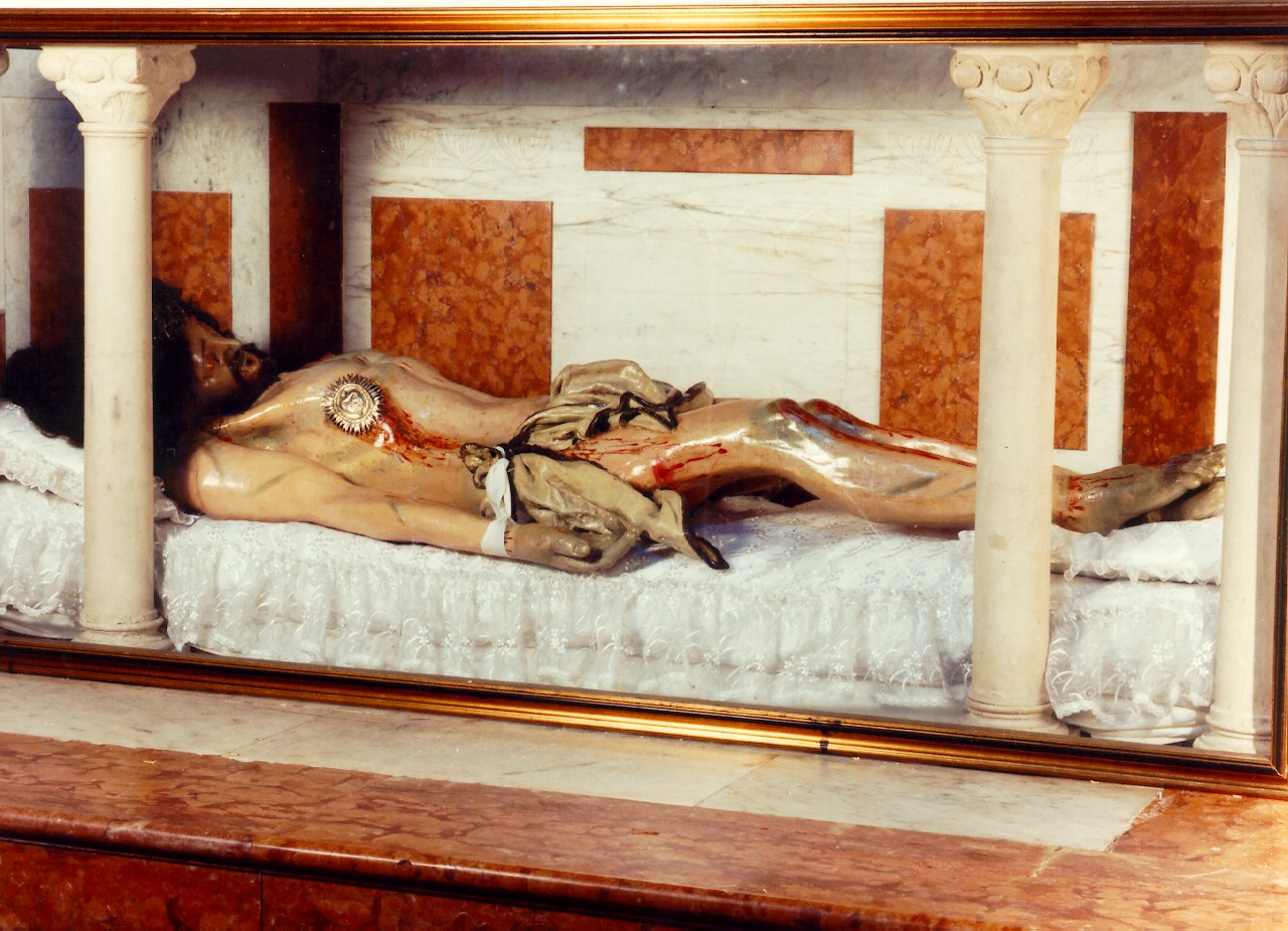Cristo morto (statua) - ambito siciliano (Seconda metà sec. XIX)