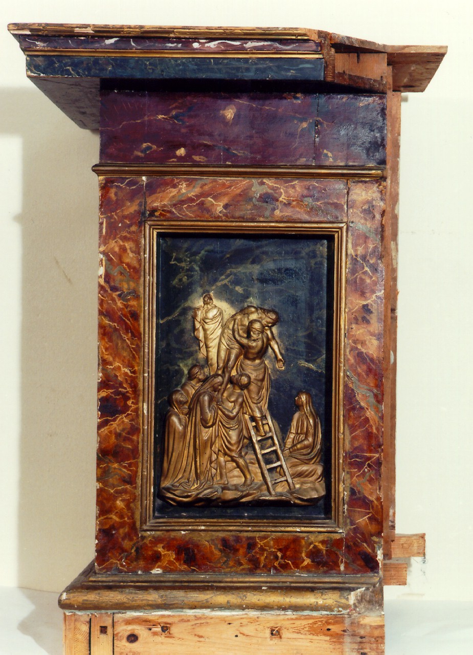 altare, frammento - produzione siciliana (Seconda metà sec. XIX)