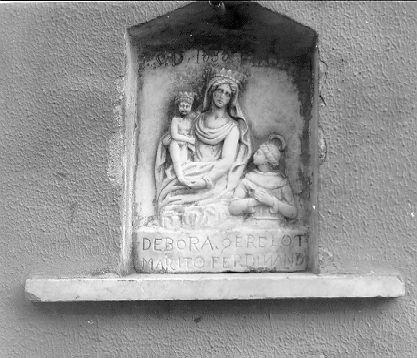 Madonna dei Quercioli con Sant'Antonio (rilievo) - bottega italiana (sec. XIX)